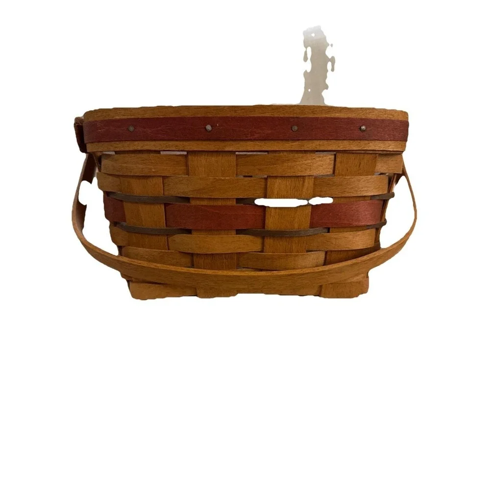 Longaberger 1992 All American Market Basket, Wooden Divider  & Protector‎